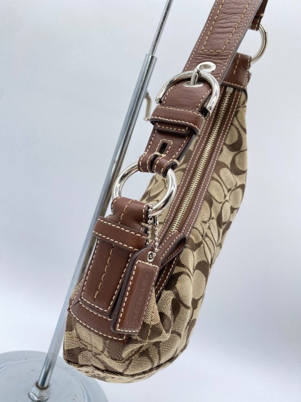 Coach Vintage Signature Soho Hobo 10073 Y2K Brown 🤎 Nicky - Picture 3 of 14